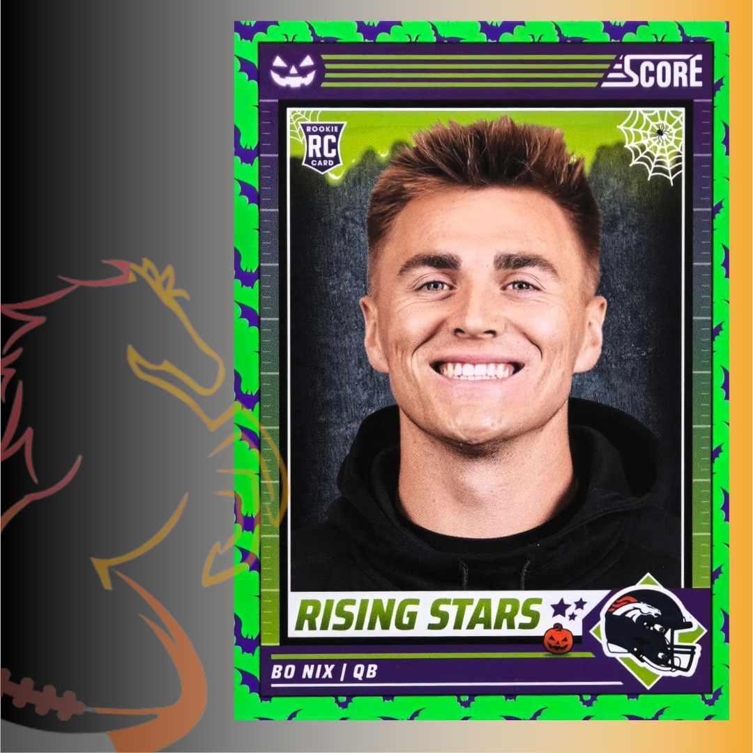 2024 Panini Score-A-Treat Bo Nix Rising Stars Green Bats