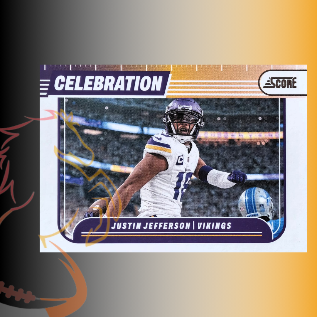 2024 Panini Score Justin Jefferson Celebration