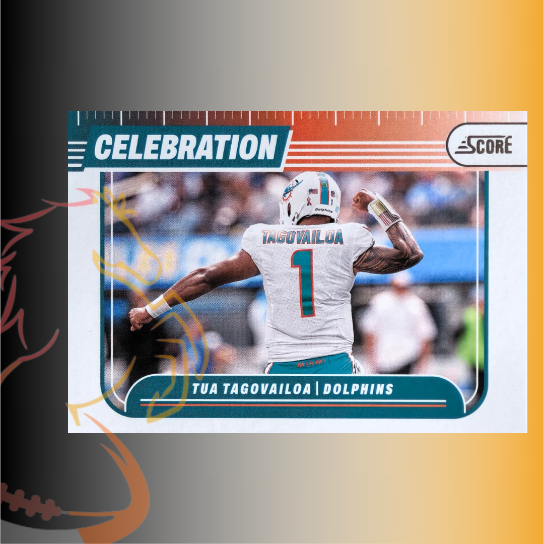 2024 Panini Score Tua Tagovailoa Celebration