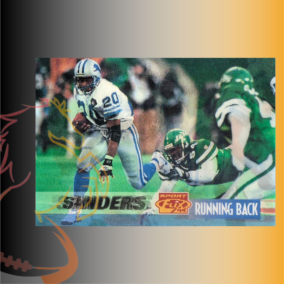 1995 Pinnacle Sport Flix Barry Sanders Game Winners