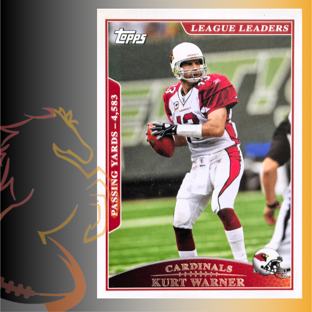 2009 Topps Kurt Warner League Leaders