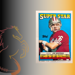 1988 Topps Super Star Joe Montana Darrell Green / Jerry Rice