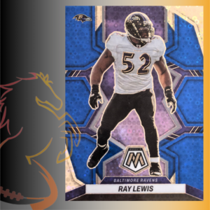 2022 Panini Mosaic Ray Lewis Blue Circles Prizm / 75