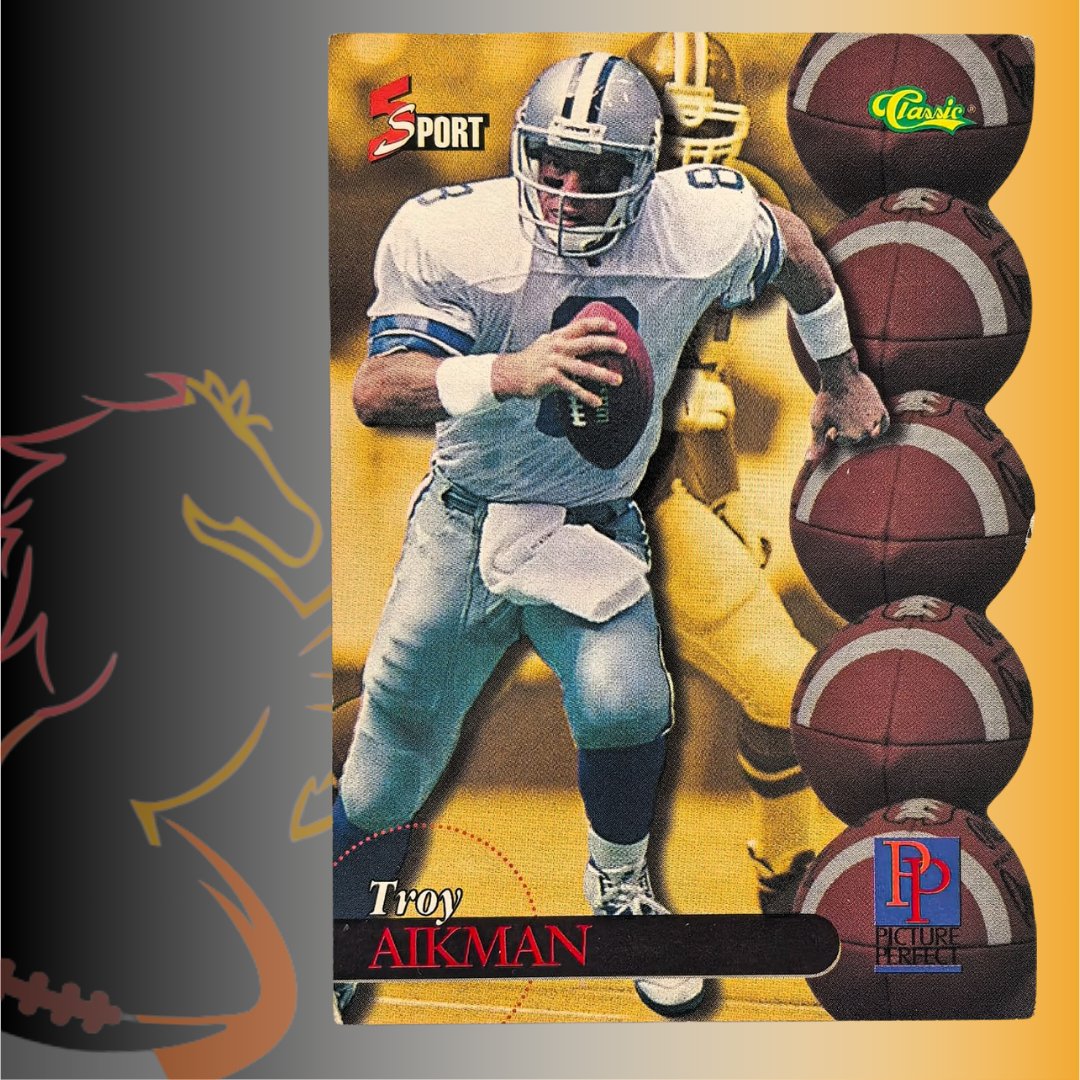 1995 Classic 5 Sport Troy Aikman Picture Perfect Die Cut