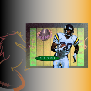 1996 Playoff Contenders Cris Carter Open Field Mini