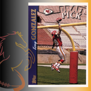 1997 Topps Tony Gonzalez Draft Pick Rookie Card