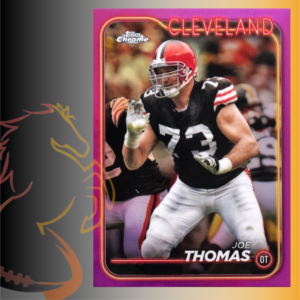 2024 Topps Chrome Joe Thomas Pink Refractor