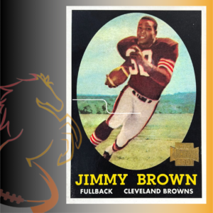 2001 Topps Archives Jim Brown Reprint Rookie Card