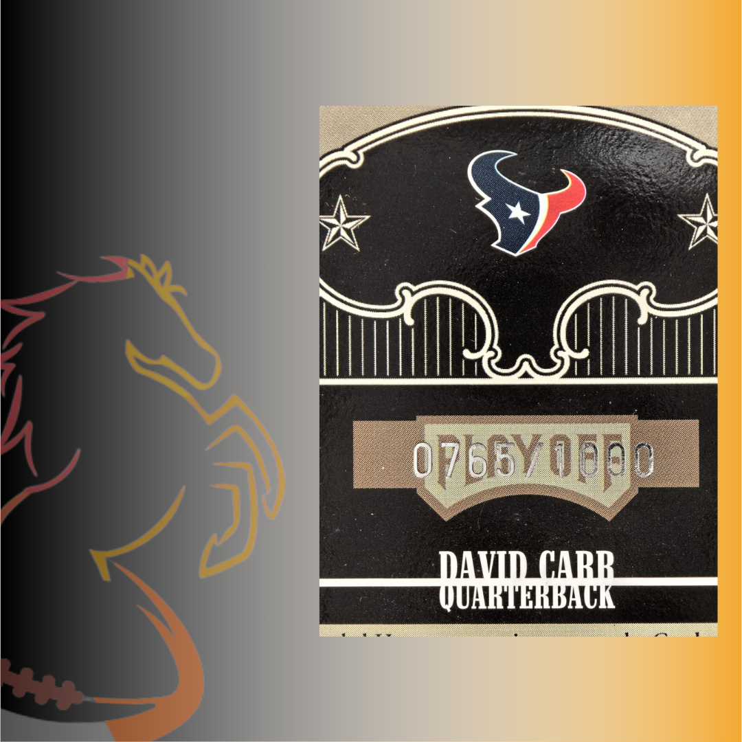 2004 Donruss Playoff David Carr Absolute Memorabilia Marks of Fame / 1000 - Imagen 3