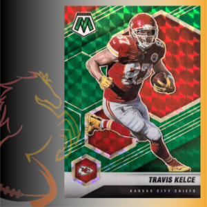 2021 Panini Mosaic Travis Kelce Green Prizm