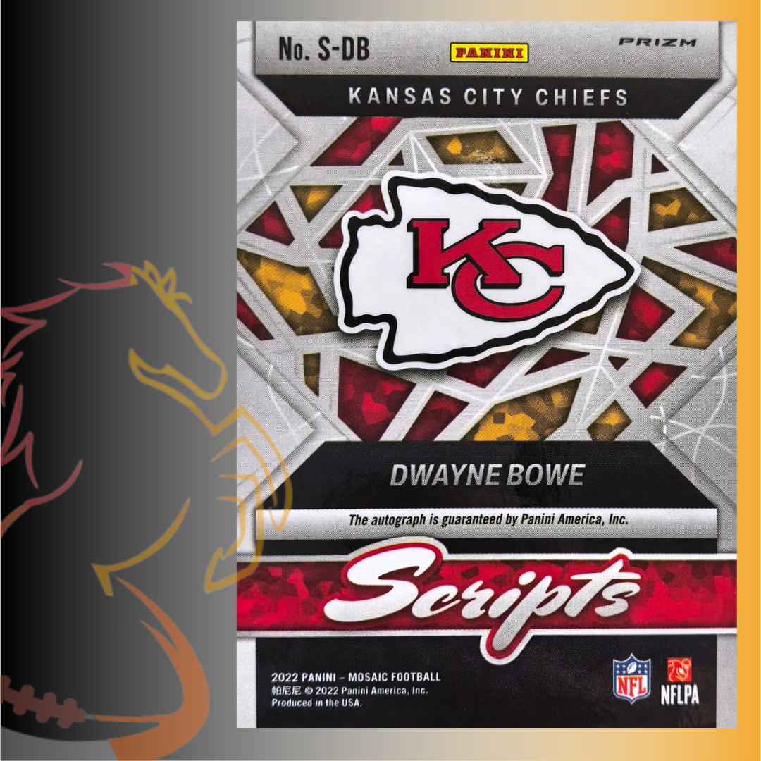 2022 Panini Mosaic Dwayne Bowe Scripts Silver Prizm - Imagen 2