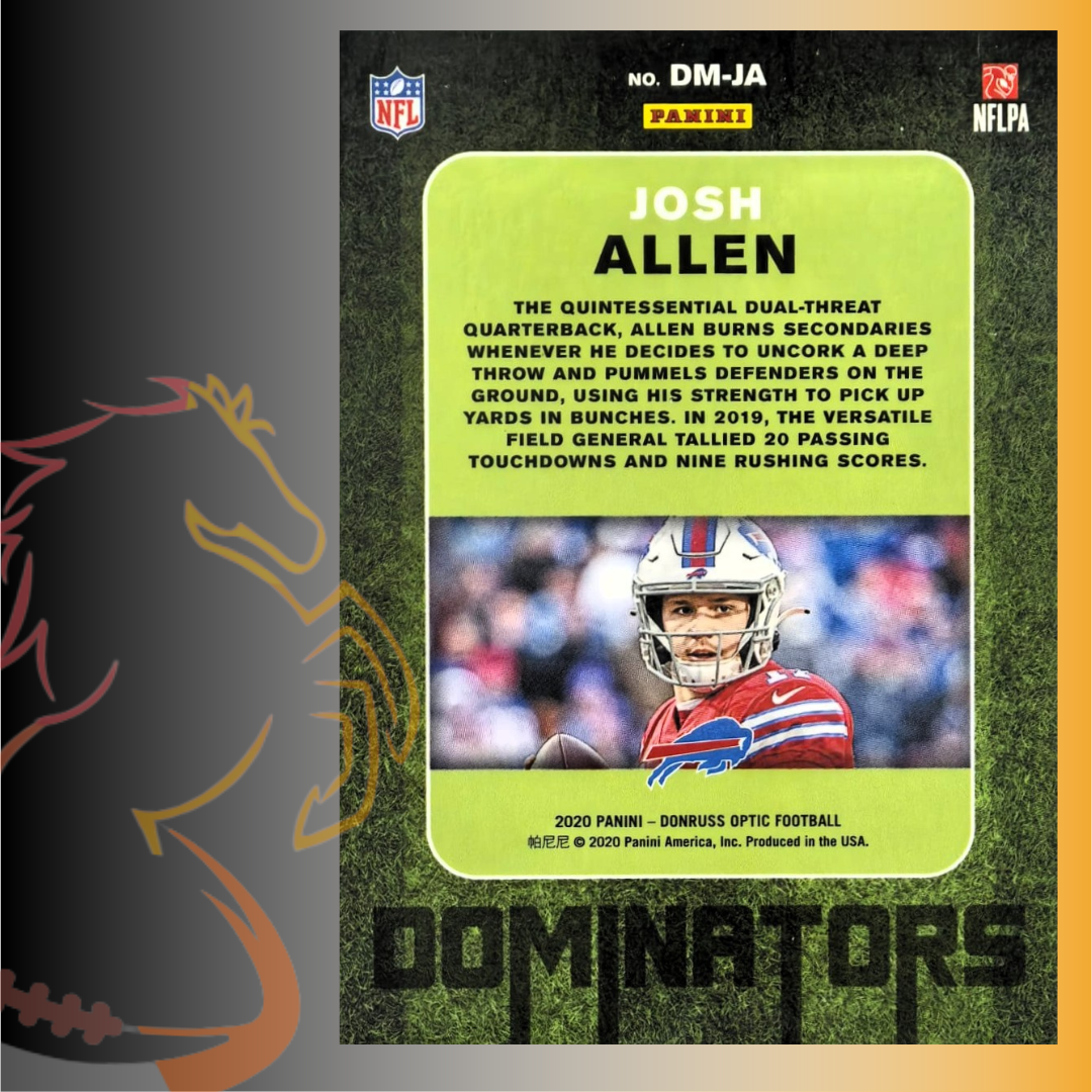 2020 Panini Donruss Optic Josh Allen Dominators - Imagen 2
