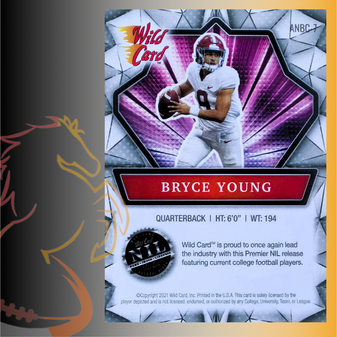 2021 Wild Card Alumination Collegiate Edition Bryce Young 1st Trading Card - Imagen 2