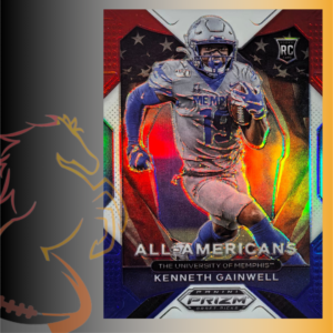 2021 Panini Prizm Draft Picks Kenneth Gainwell Red / White / Blue Prizm Rookie Card