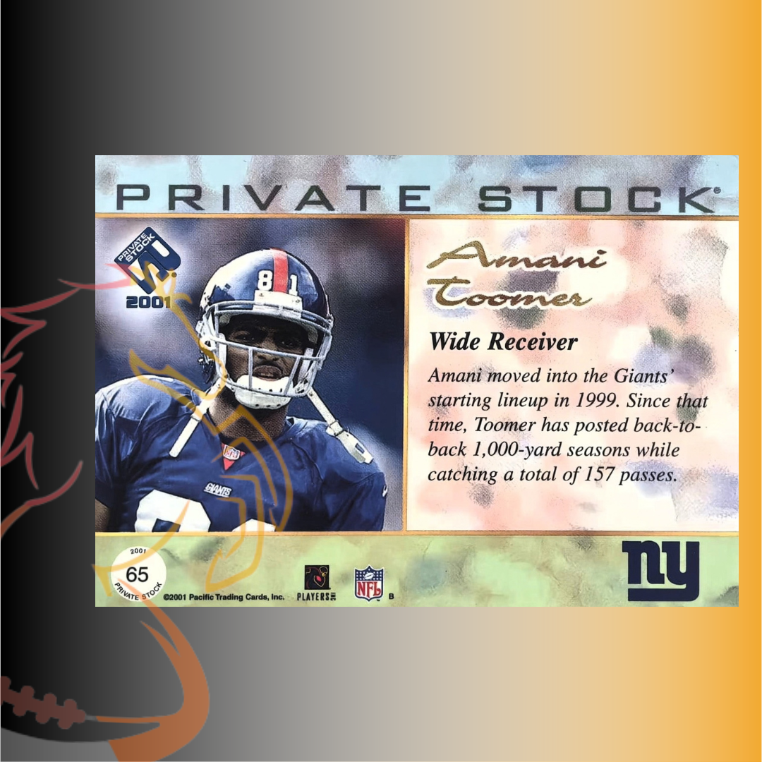 2001 Pacific Private Stock Amani Toomer - Imagen 2