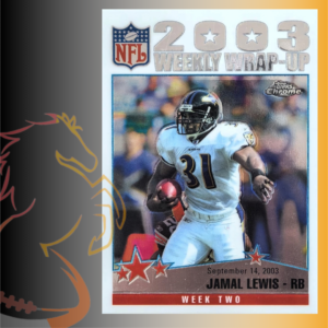 2004 Topps Chrome Jamal Lewis 2003 Weekly Wrap-Up