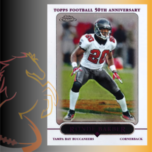 2005 Topps Chrome Ronde Barber Topps Football 50th Anniversary Purple