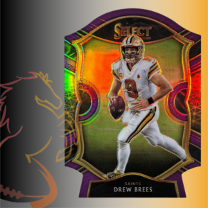 2020 Panini Select Drew Brees Concourse Purple Prizm Die Cut