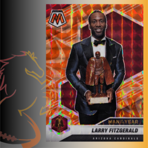 2021 Panini Mosaic Larry Fitzgerald Orange Reactive Prizm Man of the Year