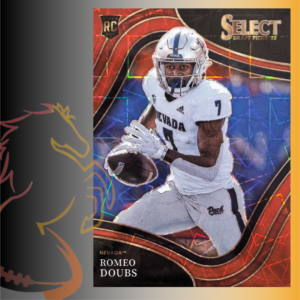 2022 Panini Select Draft Picks Romeo Doubs Red Lazer Silver Prizm Rookie Card