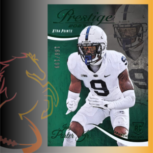 2023 Panini Prestige Joey Porter Jr. Green Parallel Rookie Card / 199