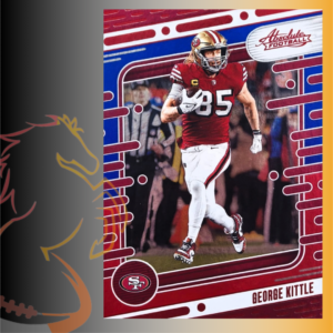 2024 Panini Absolute Football George Kittle Red / White / Blue Parallel