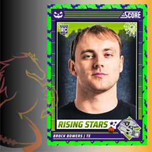 2024 Panini Score-A-Treat Brock Bowers Rising Stars Green Bats