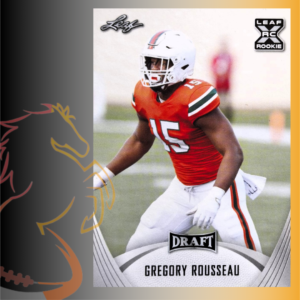 2021 Leaf Draft Greg Rousseau Rookie Card