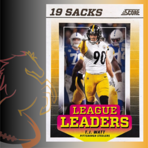 2024 Panini Score T. J. Watt League Leaders