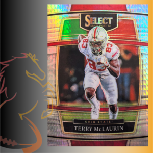2022 Panini Select Draft Picks Terry McLaurin Concourse Hyper Silver Prizm