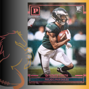 2021 Panini Chronicles Panini DeVonta Smith Pink Parallel Rookie Card