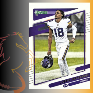 2021 Panini Donruss Justin Jefferson No Helmet Variation