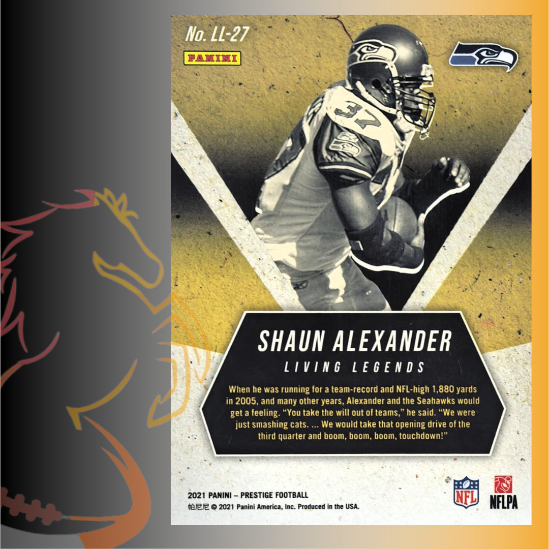 2021 Panini Prestige Shaun Alexander Living Legends - Imagen 2