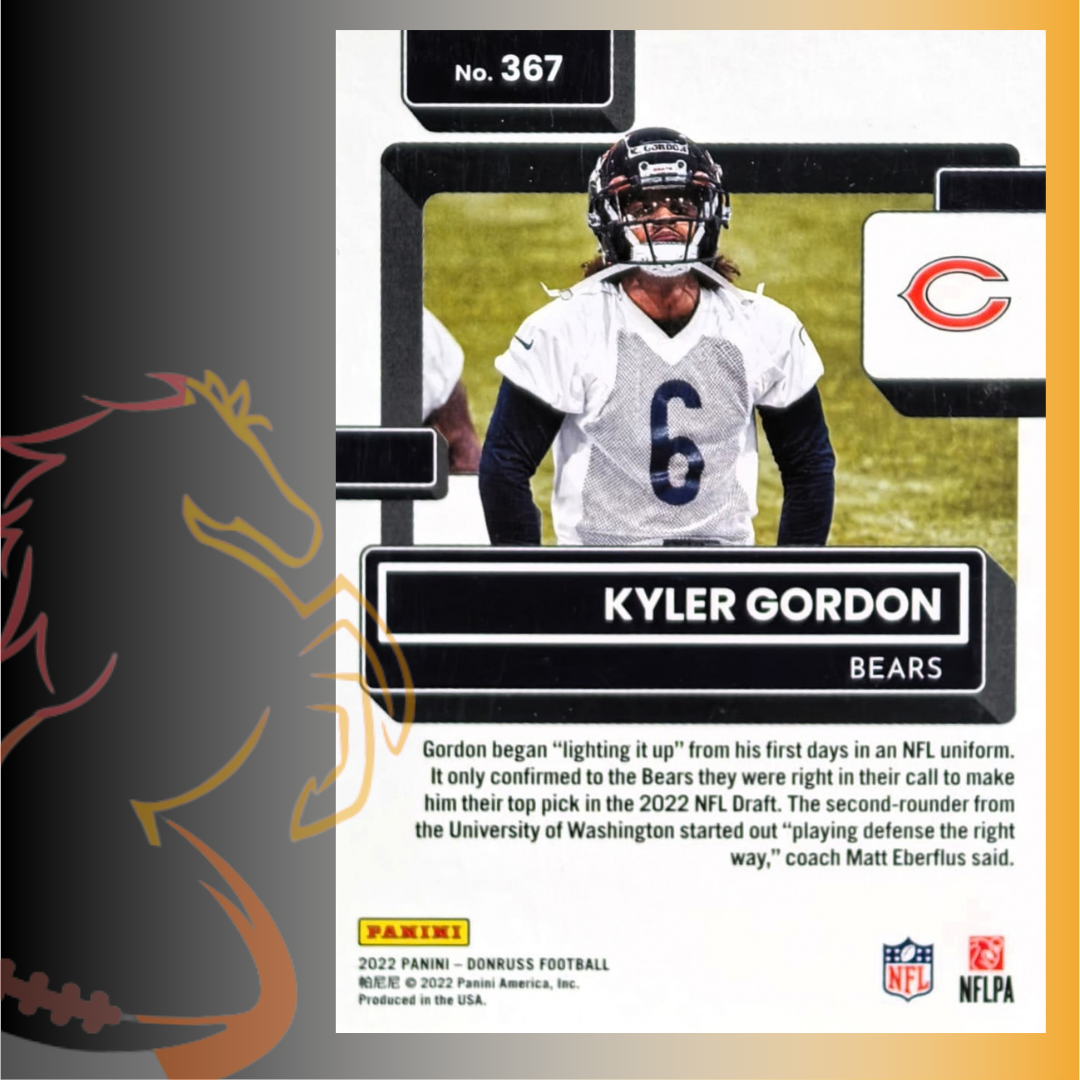 2022 Panini Donruss Kyler Gordon Rated Rookie - Imagen 2
