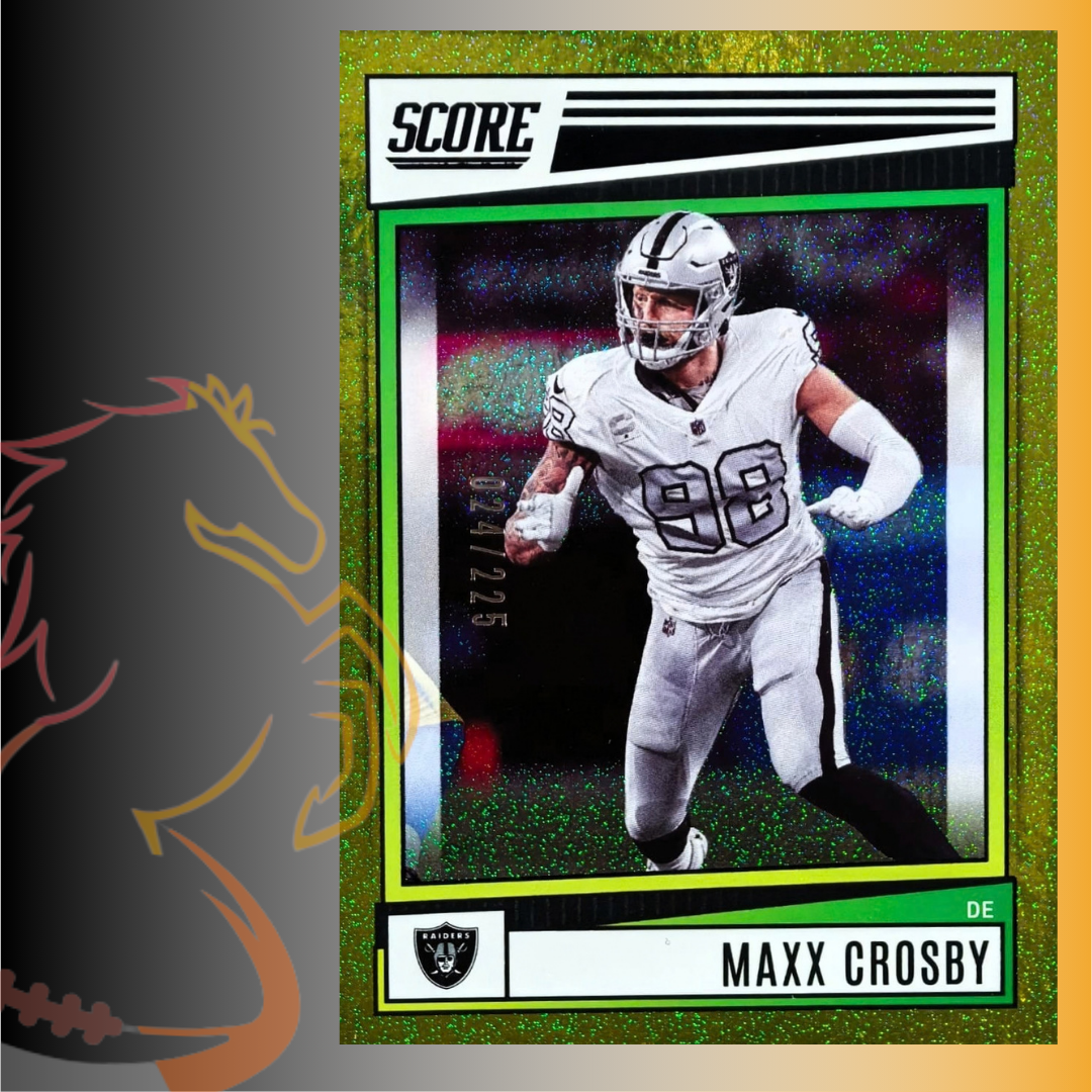 2022 Panini Score Maxx Crosby Gold Parallel / 225