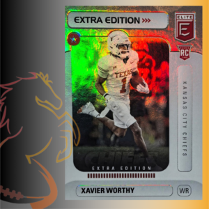 2024 Panini Donruss Elite Xavier Worthy Extra Edition Rookie Card