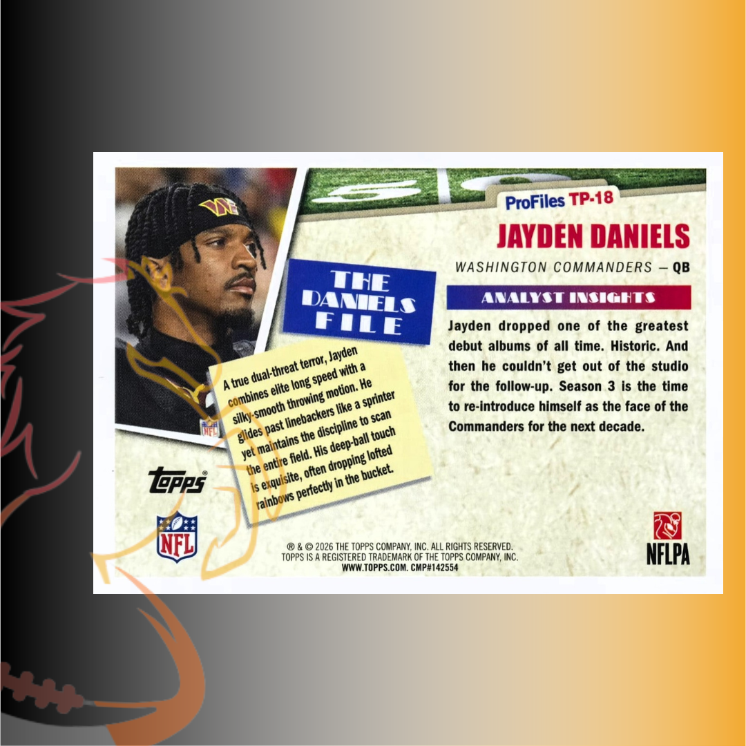 2026 Topps Flagship Jayden Daniels Profiles - Imagen 2