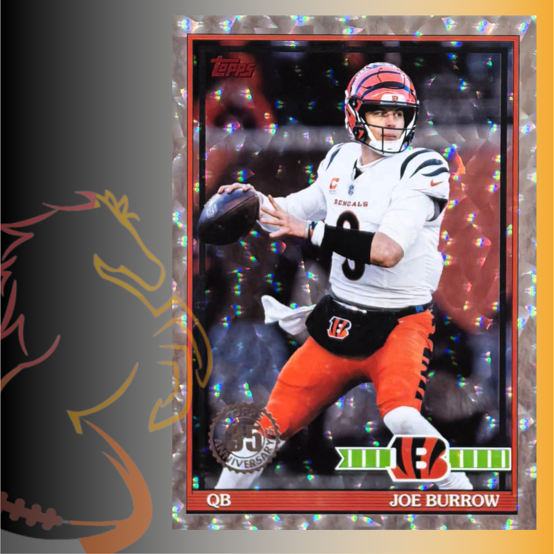 2026 Topps Flagship 35th Anniversary Joe Burrow Crackle Foil